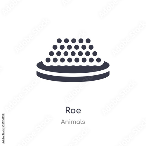 roe icon. isolated roe icon vector illustration from animals collection. editable sing symbol can be use for web site and mobile app