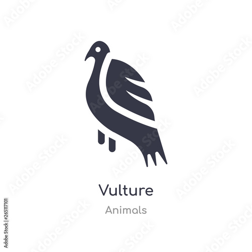 vulture icon. isolated vulture icon vector illustration from animals collection. editable sing symbol can be use for web site and mobile app