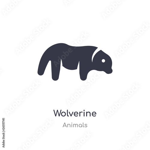 wolverine icon. isolated wolverine icon vector illustration from animals collection. editable sing symbol can be use for web site and mobile app