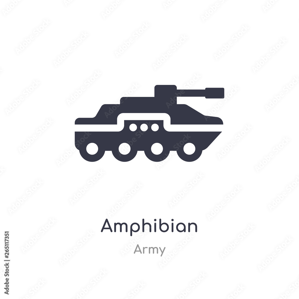amphibian icon. isolated amphibian icon vector illustration from army collection. editable sing symbol can be use for web site and mobile app amphibian icon. isolated amphibian icon vector illustration from army collection. editable sing symbol can be use for web site and mobile app