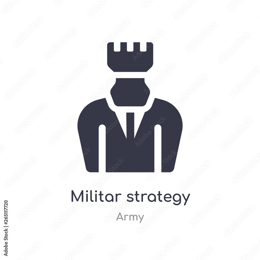 militar strategy icon. isolated militar strategy icon vector illustration from army collection. editable sing symbol can be use for web site and mobile app