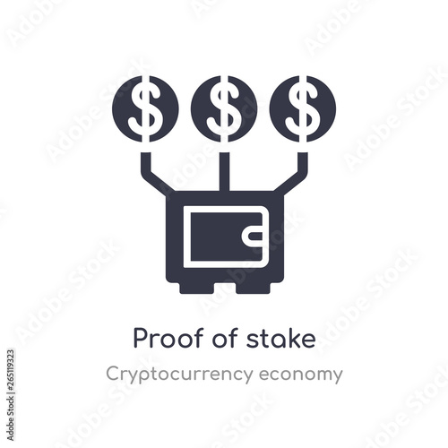 proof of stake icon. isolated proof of stake icon vector illustration from cryptocurrency economy collection. editable sing symbol can be use for web site and mobile app