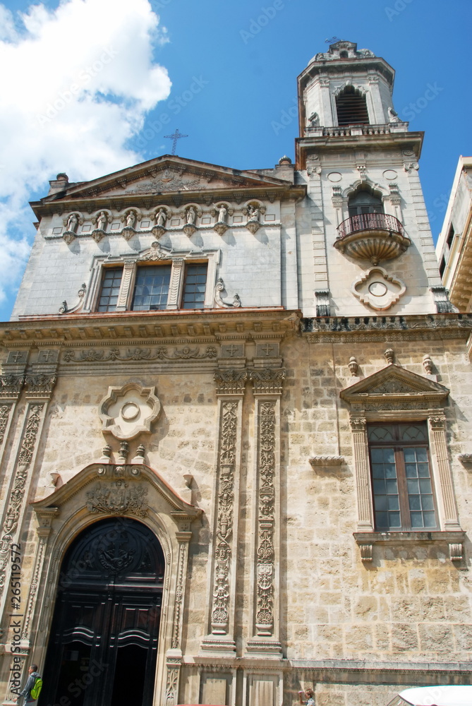 Ville de La Havane, Académie des Sciences, porche d'entrée, Cuba, Caraïbes