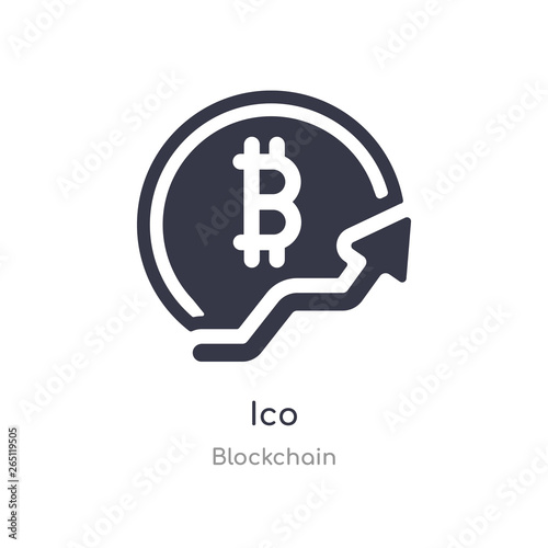 ico icon. isolated ico icon vector illustration from blockchain collection. editable sing symbol can be use for web site and mobile app