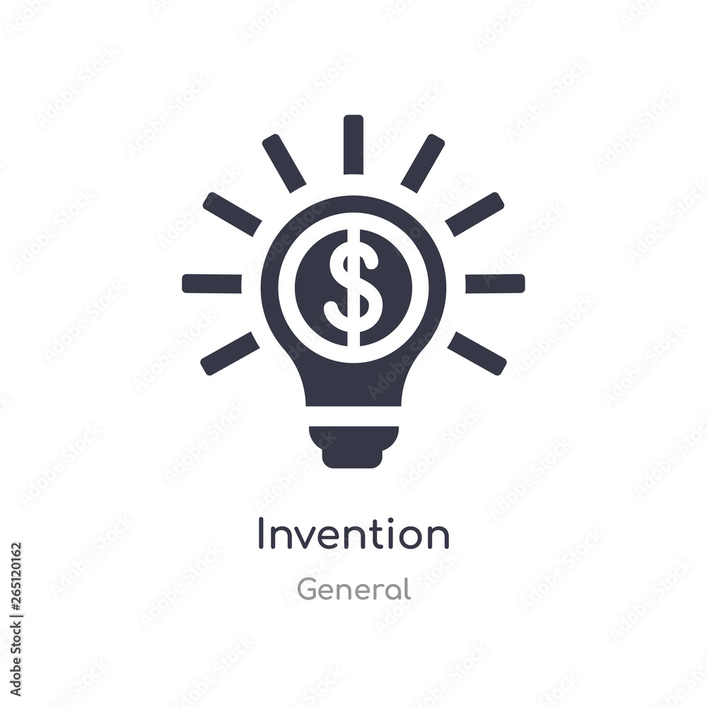 invention icon. isolated invention icon vector illustration from general collection. editable sing symbol can be use for web site and mobile app invention icon. isolated invention icon vector illustration from general collection. editable sing symbol can be use for web site and mobile app