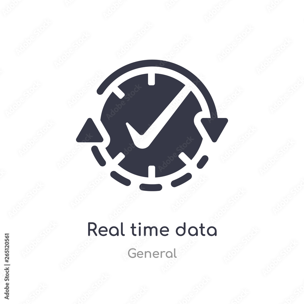 Real Time Data Icon Isolated Real Time Data Icon Vector Illustration From General Collection Editable Sing Symbol Can Be Use For Web Site And Mobile App Stock Vector Adobe Stock