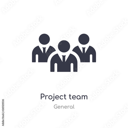 project team icon. isolated project team icon vector illustration from general collection. editable sing symbol can be use for web site and mobile app