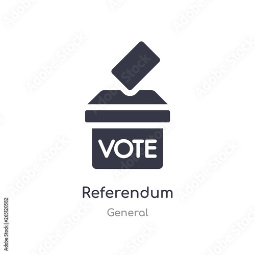 referendum icon. isolated referendum icon vector illustration from general collection. editable sing symbol can be use for web site and mobile app