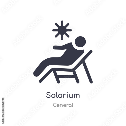 solarium icon. isolated solarium icon vector illustration from general collection. editable sing symbol can be use for web site and mobile app