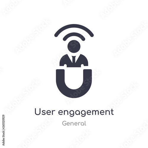 user engagement icon. isolated user engagement icon vector illustration from general collection. editable sing symbol can be use for web site and mobile app