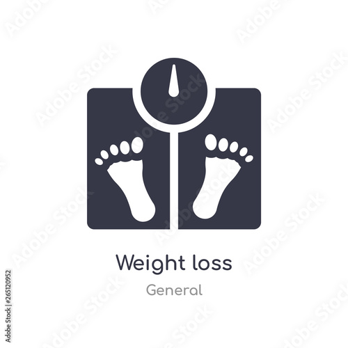 weight loss icon. isolated weight loss icon vector illustration from general collection. editable sing symbol can be use for web site and mobile app