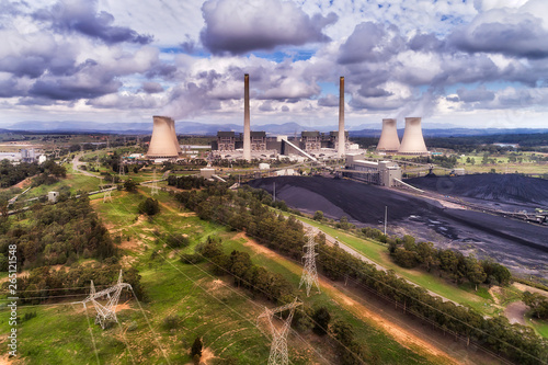 D Liddell Bayswater Plant Power Lines photo