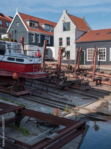 Urk Noordoostpolder Netherlands fishingboats harbor