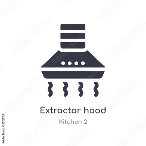 extractor hood icon. isolated extractor hood icon vector illustration from kitchen 2 collection. editable sing symbol can be use for web site and mobile app