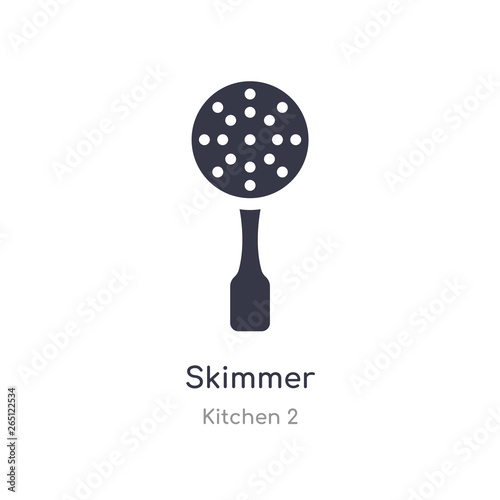 skimmer icon. isolated skimmer icon vector illustration from kitchen 2 collection. editable sing symbol can be use for web site and mobile app