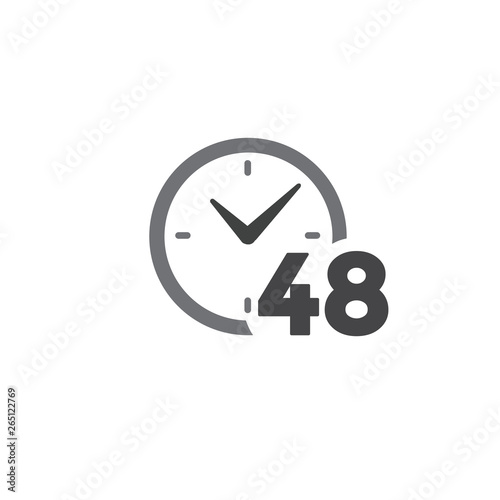 Time Management Icon with Deadline, Hurry, & Punctual Symbolism