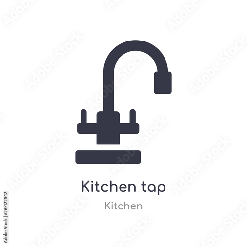 kitchen tap icon. isolated kitchen tap icon vector illustration from kitchen collection. editable sing symbol can be use for web site and mobile app