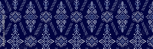 African Ethnic Style Vector Seamless Pattern