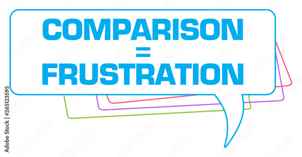 Comparison Is Frustration Colorful Stroke Comment Symbol Comparison Is Frustration Colorful Stroke Comment Symbol