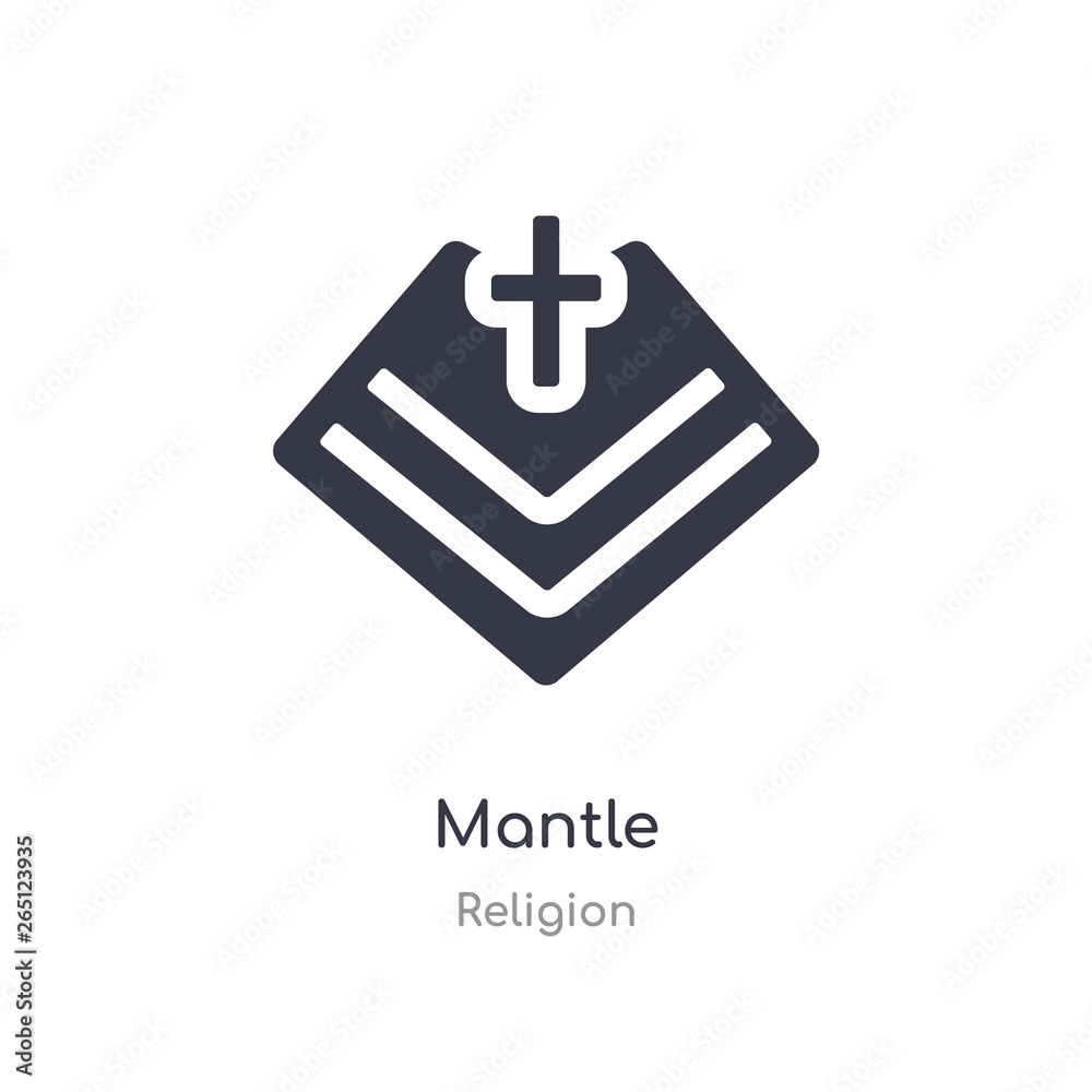 Obraz premium mantle icon. isolated mantle icon vector illustration from religion collection. editable sing symbol can be use for web site and mobile app