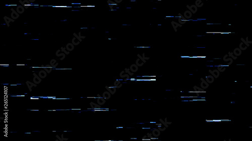 Blue Digital Computer Glitch Overlay