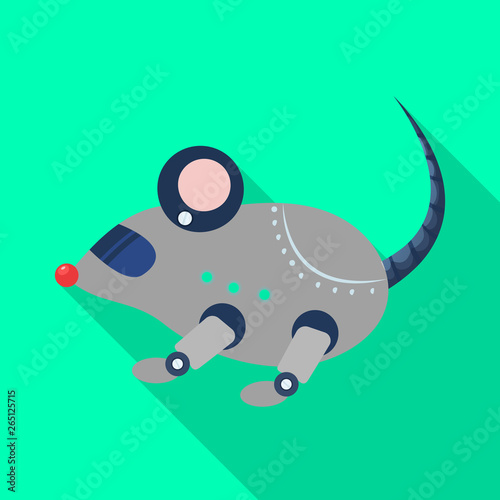 Vector illustration of mouse and game logo. Set of mouse and electronics stock vector illustration.