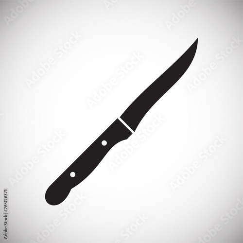 Knife icon on background for graphic and web design. Simple vector sign. Internet concept symbol for website button or mobile app.
