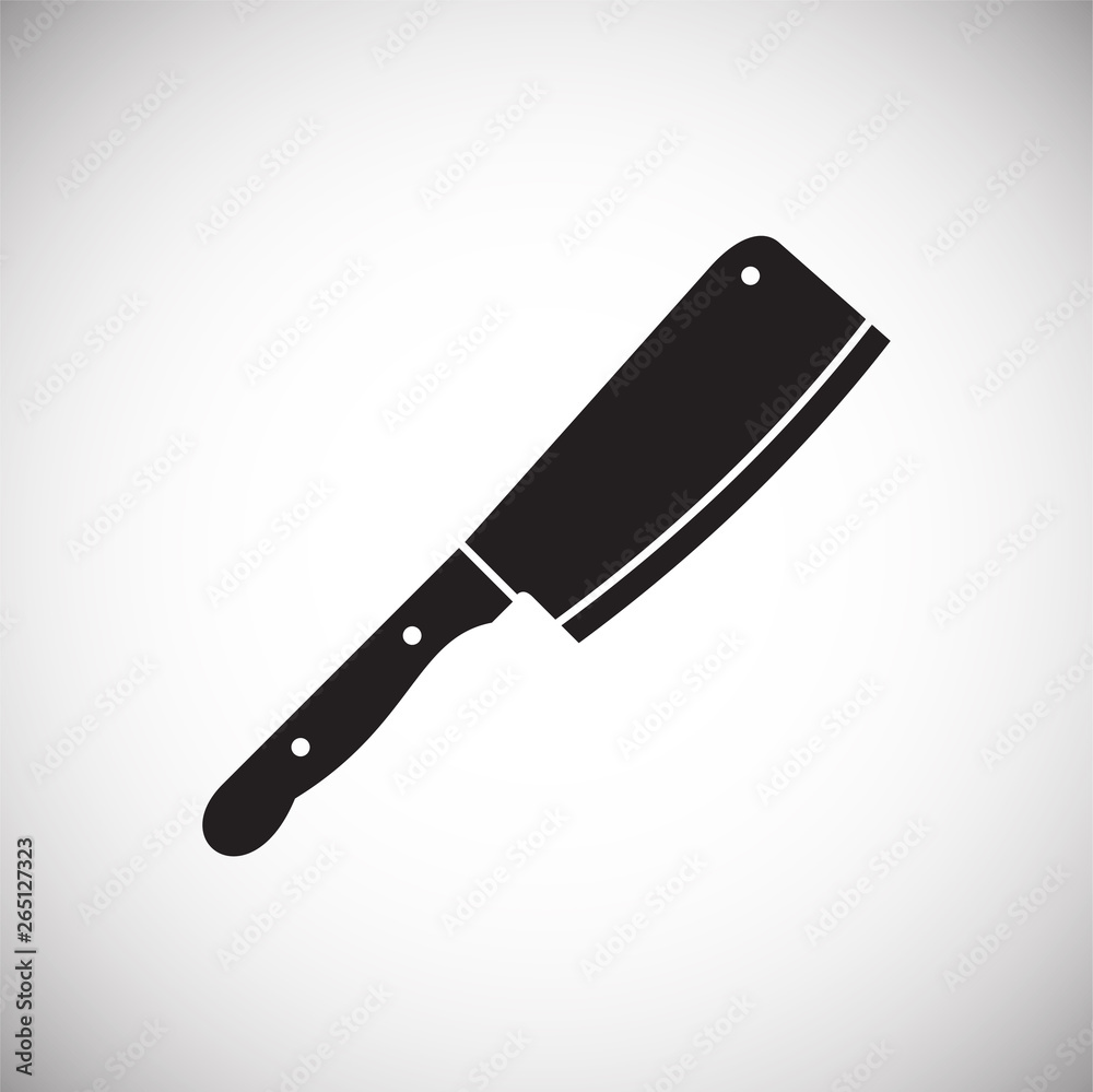 Knife icon on background for graphic and web design. Simple vector sign. Internet concept symbol for website button or mobile app.