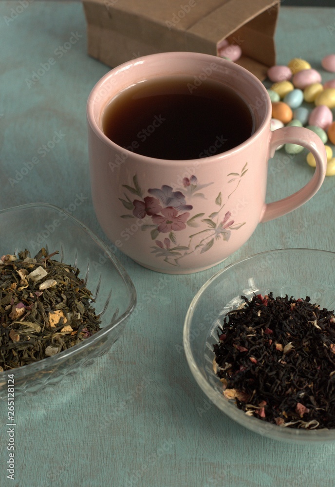 tea with fruity aromas on the table tea with fruity aromas on the table