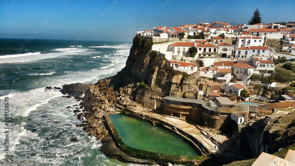 Azenhas do Mar village and natural swimming pool