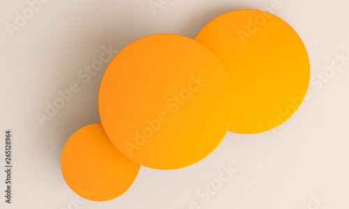 Minimalist abstract background, primitive geometrical figures, trend poster, 3D render ,for the advertized.