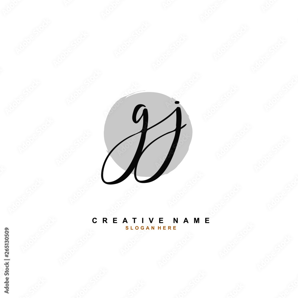 G J GJ Initial logo template vector. Letter logo concept G J GJ Initial logo template vector. Letter logo concept