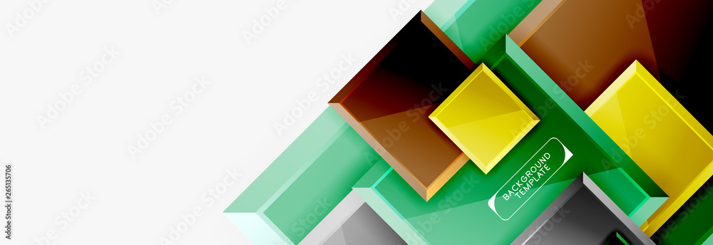 Obraz premium Abstract square composition for background, banner or logo