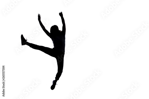 Female performer is doing breakdance © qunica.com