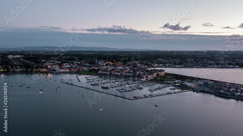 Aerial View of Malahide Marina and Malahide Village