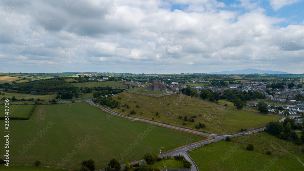 Aerial view of the Rock of Cashel