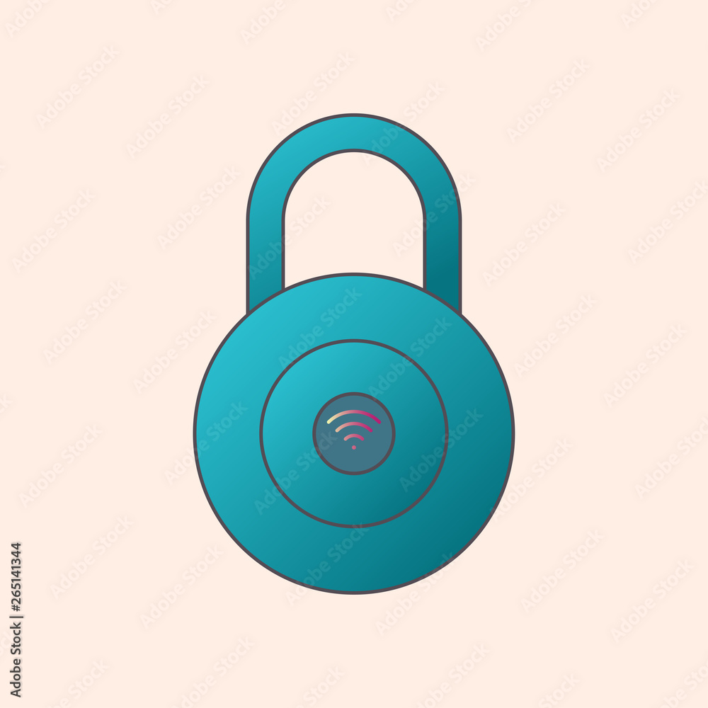 Variation vector lock icon. Wi fi nfc scanner. Symbol computer private and internet security. Business security illustration. Cyber identification sensor sign. Scan authorization Variation vector lock icon. Wi fi nfc scanner. Symbol computer private and internet security. Business security illustration. Cyber identification sensor sign. Scan authorization