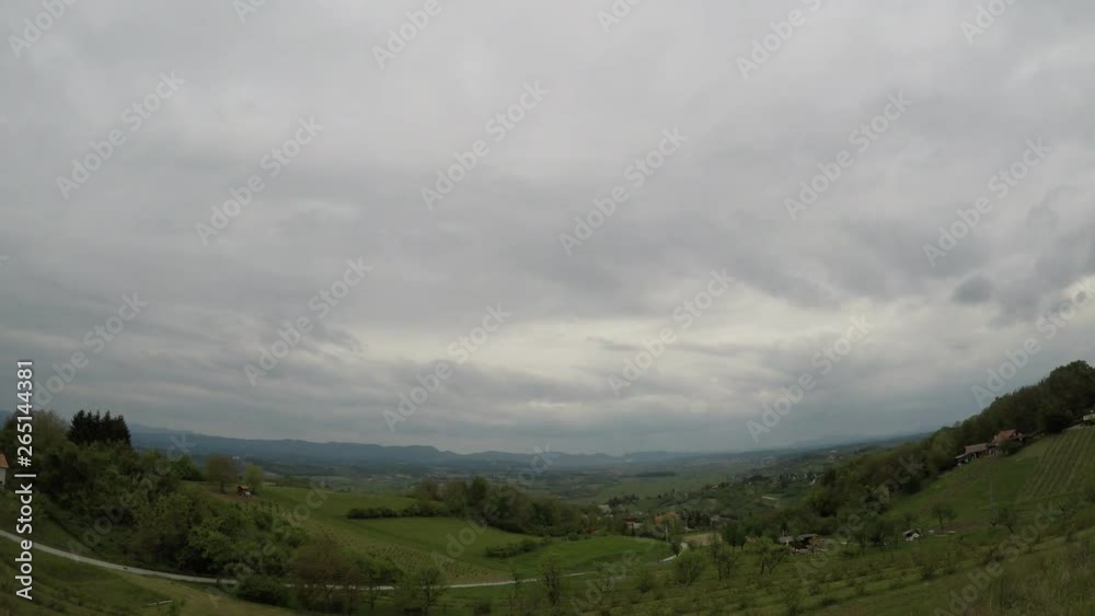 Time lapse clouds, morning, Croatia, wide angle Time lapse clouds, morning, Croatia, wide angle