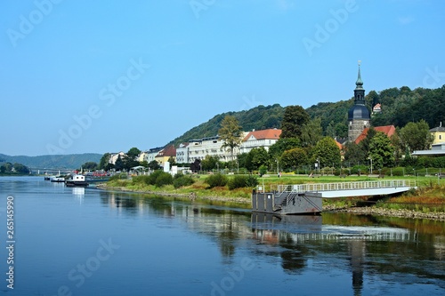 Germany-view of the town Bad Schandau