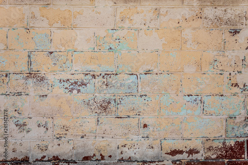 Yellowish Old Weathered Wall Texture