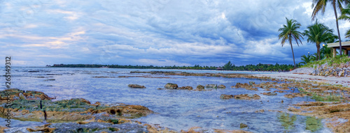 Panorama beautiful sea and the beach.