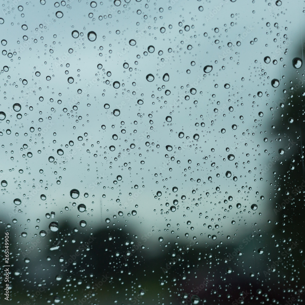 water rain drop on glass window water rain drop on glass window