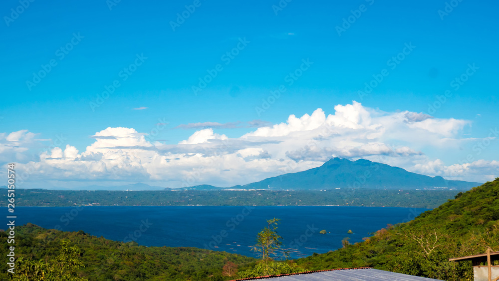 Picturesque landscape of the Lake Taal
