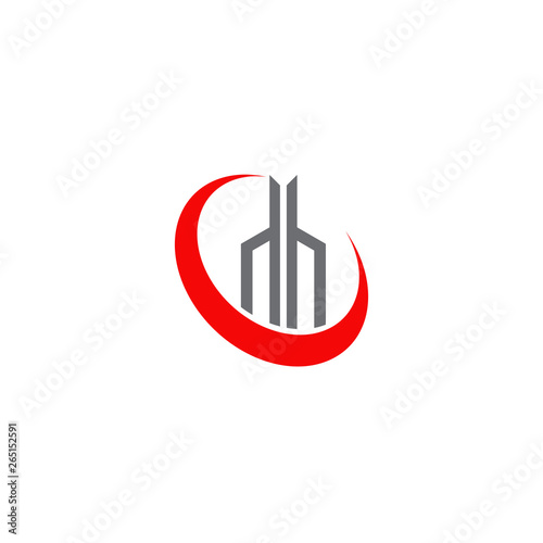 Building icon logo design vector template