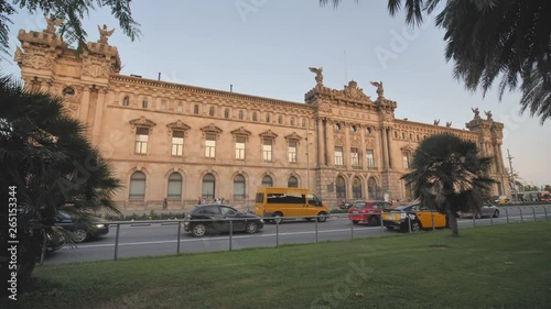 Aduana de Barcelona, old customs building designed by Sagnier i Villavecchia, 1902 in neoclassical style at Port Vell. Late afternoon. Barcelona, Catalonia, Spain, Europe. photo