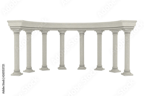 Ancient Classic Greek Column Arc. 3d Rendering photo
