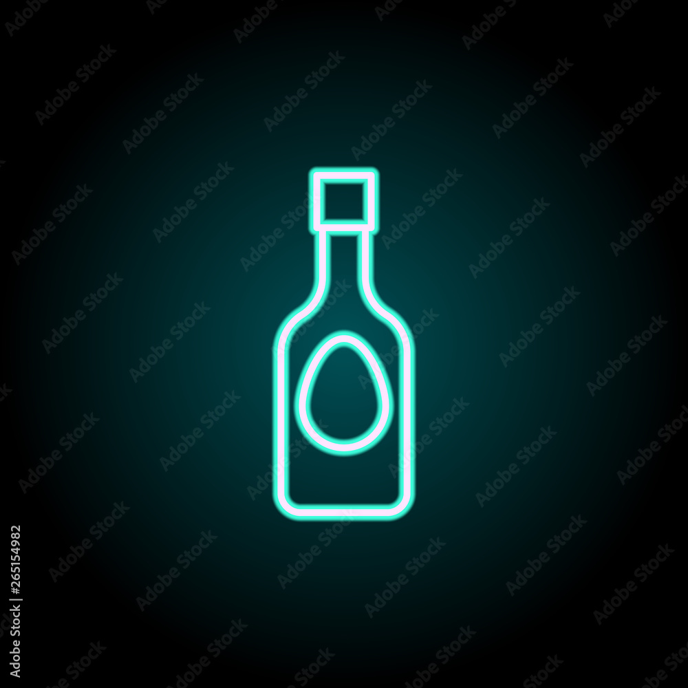 ketchup neon icon. Elements of fast food set. Simple icon for websites, web design, mobile app, info graphics ketchup neon icon. Elements of fast food set. Simple icon for websites, web design, mobile app, info graphics