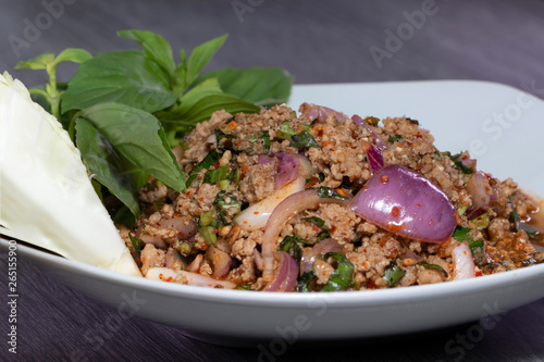 Wallpaper Mural Thai food, Larb moo, Pork Cooked thai Style. Larb moo, Pork Cooked thai food Torontodigital.ca