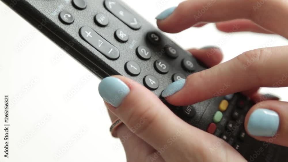 Hand dialing a number of digits. Press the buttons on the TV remote. Hand dialing a number of digits. Press the buttons on the TV remote.