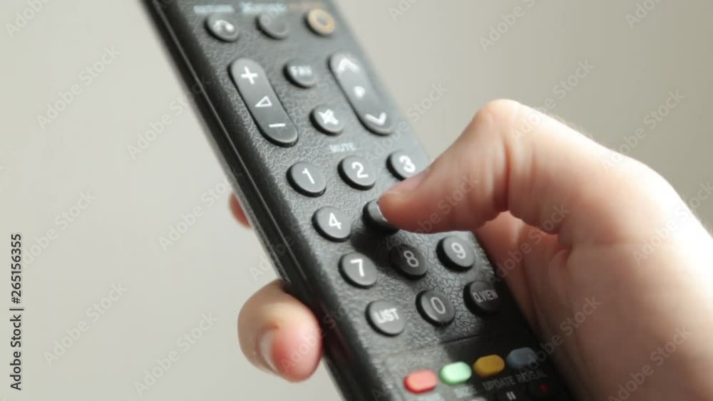 Hand dialing a number of digits. Press the buttons on the TV remote. Hand dialing a number of digits. Press the buttons on the TV remote.